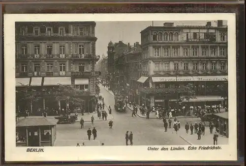 Berlin Unter den Linden Ecke Friedrichstr.  Kat. Berlin