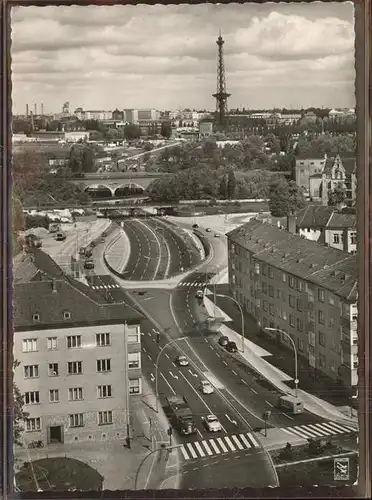 Berlin Stadt Autobahn Halenseestr. Funkturm Kat. Berlin