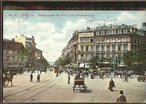 Berlin Potsdamerplatz Strassenbahn Kat. Berlin