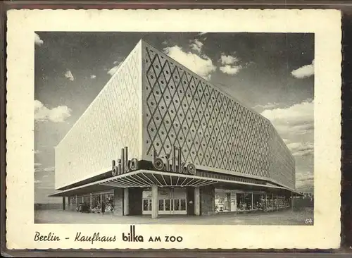 Berlin Kaufhaus bilka Am Zoo Kat. Berlin