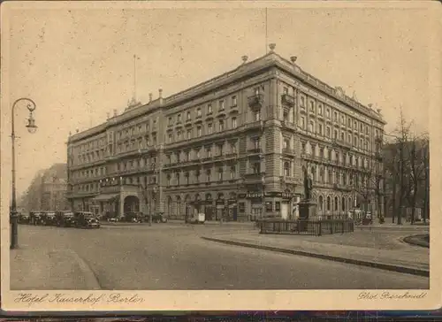 Berlin Hotel Kaiserhof  Kat. Berlin