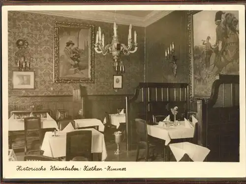 Berlin Historische Weinstuebn Ziehten Zimmer Kat. Berlin