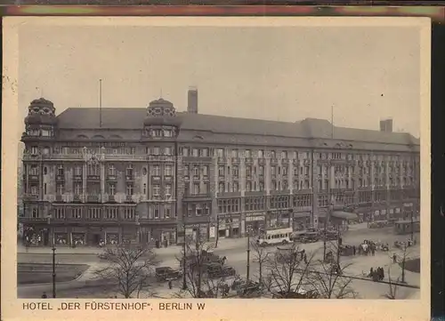 Berlin Der Fuerstenhof Hotel Kat. Berlin