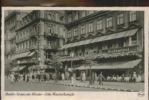 Berlin Unter den Linden Ecke Friedrichstrasse Kat. Berlin