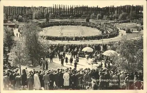 Berlin Sommerblumen am Funkturm Kat. Berlin