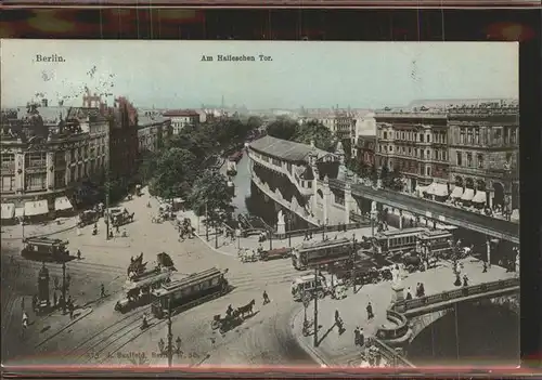 Berlin Am Hallesche Tor Strassenbahnen Kat. Berlin