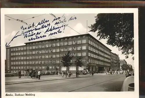 Berlin Rathaus Wedding Kat. Berlin