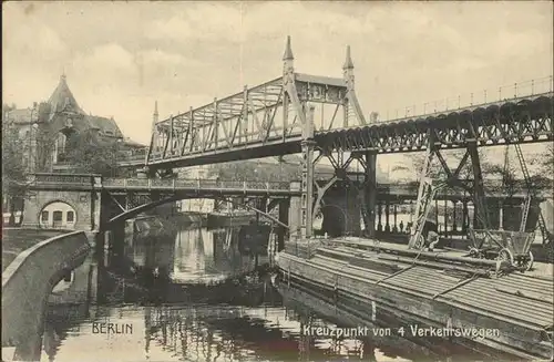 Berlin Kreuzpunkt von 4 Verkehrtswegen Kat. Berlin