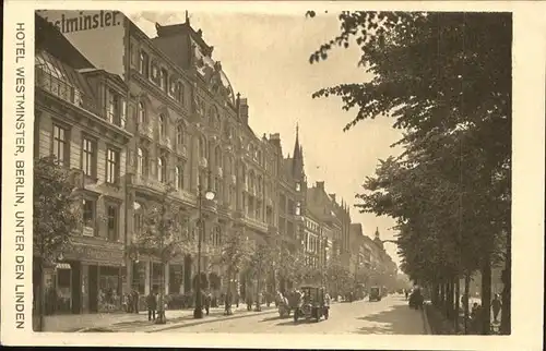 Berlin Hotel Westminster Unter den Linden Kat. Berlin