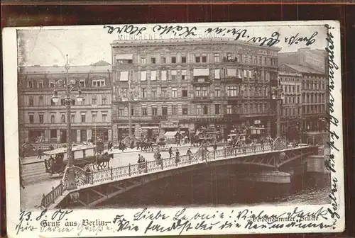 Berlin Weidendammer Bruecke Kat. Berlin