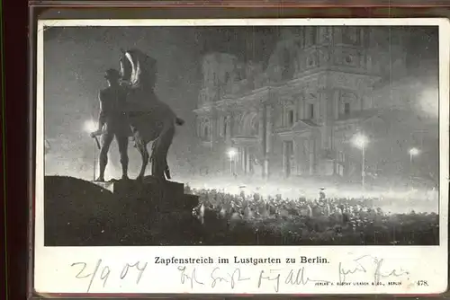 Berlin Lustgarten Zapfenstreich Kat. Berlin