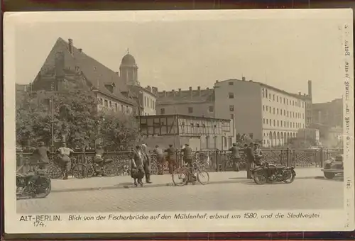 Berlin Fischerbruecke Muehlenhof Stadtvogtei Kat. Berlin