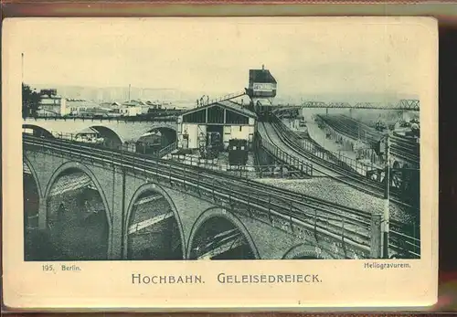 Berlin Hochbahn Geleisedreieck Kat. Berlin