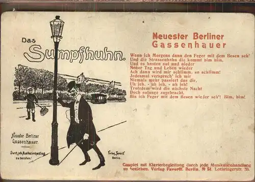 Berlin Das Supfhuhn Neuester Berliner Gassenhauer Kat. Berlin