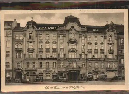 Berlin Hotel Russischer Hof Kat. Berlin