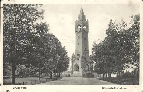 Grunewald Berlin Kaiser Wilhelmturm Kat. Berlin