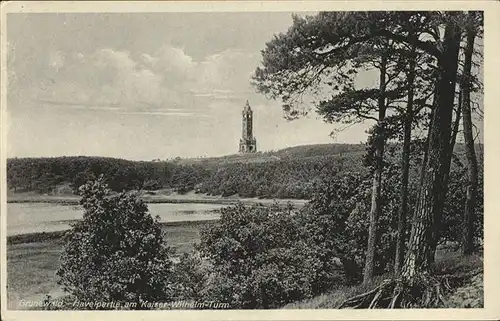 Grunewald Berlin Havelpartie Kaiser Wilhelmturm Kat. Berlin