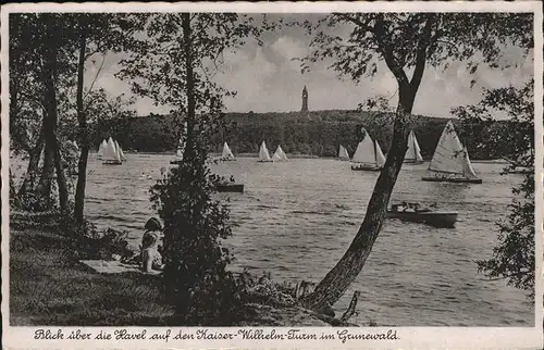 Grunewald Berlin Havel Segler  Kat. Berlin