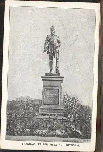 Spandau Kaiser Friedrich Denkmal Kat. Berlin