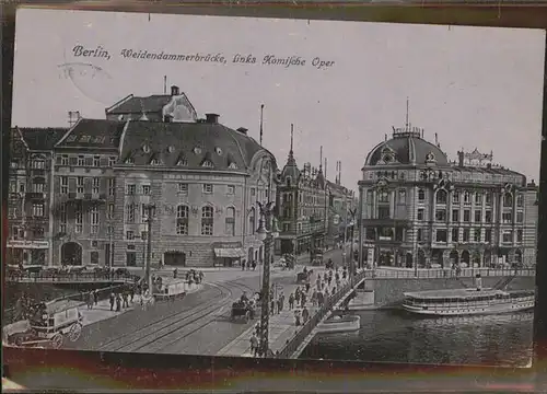 Berlin Weidendammerbruecke Komische Oper Kat. Berlin