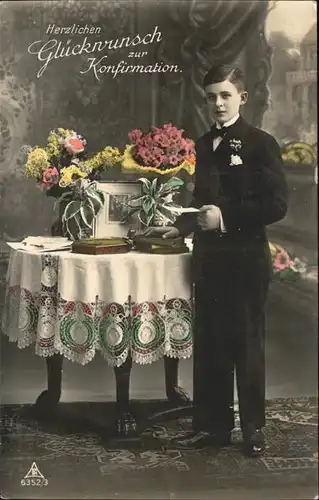 Konfirmation Glueckwunsch Blumen Kat. Feiern und Feste