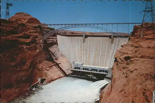 kk32468 Staudamm Pumpspeicherkraftwerk Glen Canyon Dam Colorado River Arizona  Kategorie. Gebaeude Alte Ansichtskarten