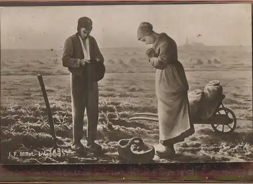 Ernte Landwirtschaft Gebet J.F. Millet L Angelus Kat. Landwirtschaft