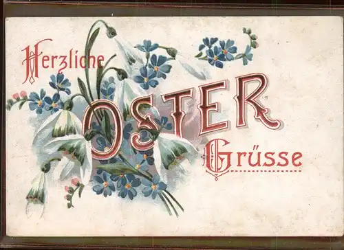 Ostern Easter Paques Blumen / Greetings /