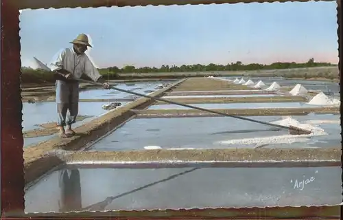 Salzgewinnung Ile d Oleron Marais Salants Kat. Rohstoffe Commodities