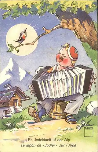 Handharmonika Vogel Jodelduett Alp Minouvis Nr. 6 Kat. Musik