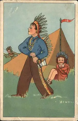 Indianer Native American Kinder Zelt  Kat. Regionales