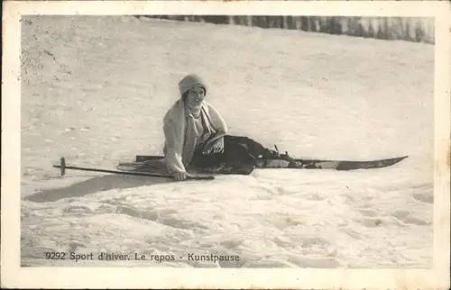 Skifahren Kunstpause Kat. Sport