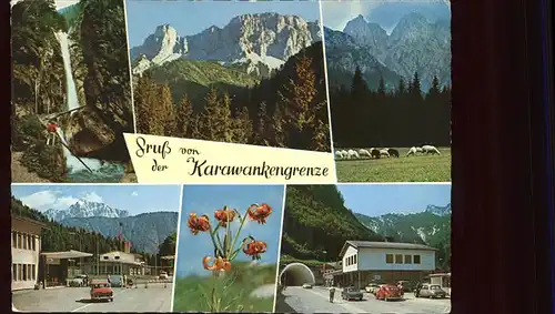 kk33211 Zoll Grenze Douane Karawankengrenze Kaernten-Austria Kategorie. Zoll Alte Ansichtskarten