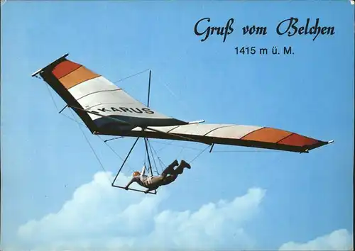 Fallschirmspringen Belchen Hochschwarzwald Kat. Flug