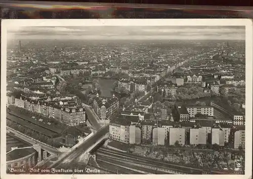 Berlin Blick vom Funkturm Kat. Berlin