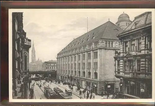 Berlin Koenigstrasse Bahnhof A. Wertheim Kat. Berlin