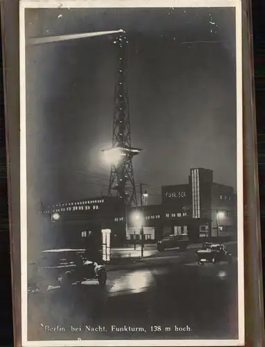 Berlin bei Nacht Funkturm Kat. Berlin