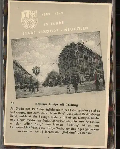 Rixdorf Berlin Berliner Strasse Rollkrug / Berlin /Berlin Stadtkreis