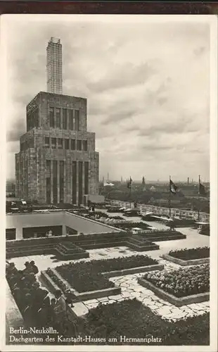 Neukoelln Dachgarten Karstadt Hauses Hermannplatz Kat. Berlin