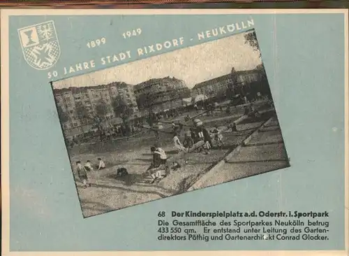 Rixdorf Berlin Kinderspielplatz Oderstr. Sportpark / Berlin /Berlin Stadtkreis