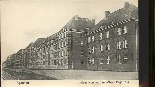 Spandau Neue Kaserne Regt. N. 5 Kat. Berlin