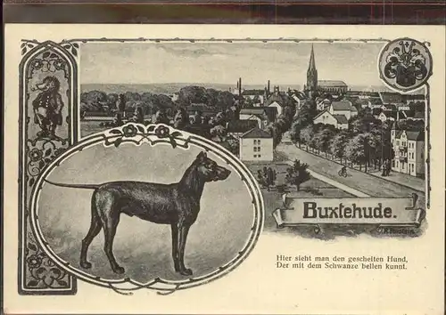 Buxtehude Hund Wappen Kat. Buxtehude