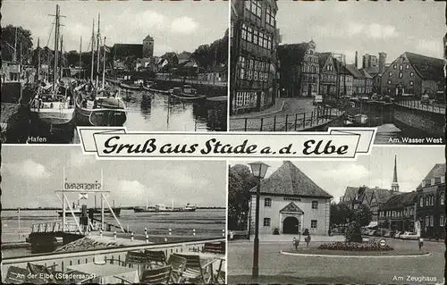 Stade Niederelbe Elbe Zeughaus Wasser West Stadersand / Stade /Stade LKR