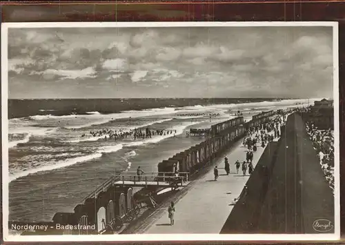 Norderney Nordseebad Badestrand  Kat. Norderney