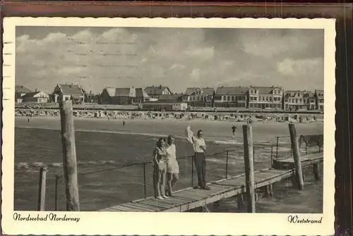 Norderney Nordseebad Weststrand Kat. Norderney