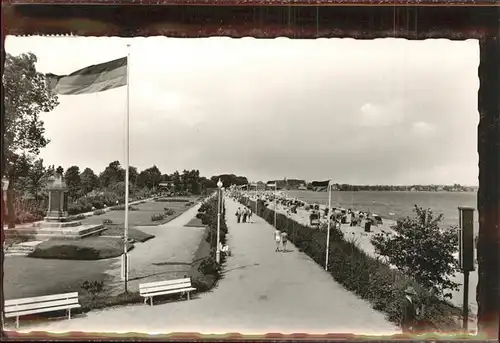 Eckernfoerde Ostseebad Strand Kurpark Kat. Eckernfoerde