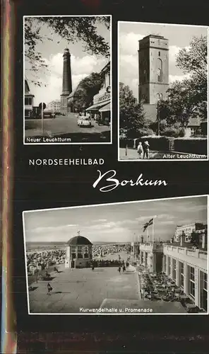 Borkum Nordseebad Kurwandelhalle Promenade Leuchtturm  / Borkum /Leer LKR