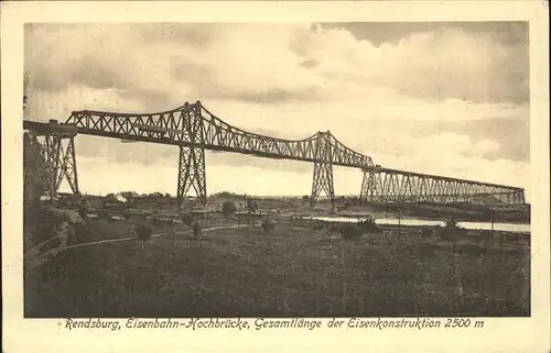 Rendsburg Eisenbahn Hochbruecke Kat. Rendsburg