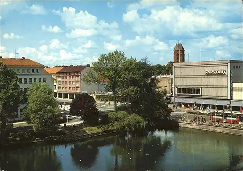 Neumuenster Schleswig Holstein Teichufer Karstadt Bus Kat. Neumuenster