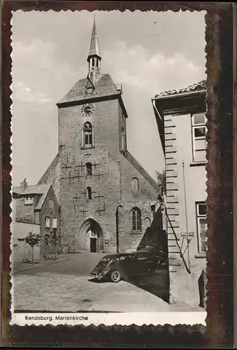 Rendsburg Marienkirche Autos Kat. Rendsburg